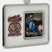 MMA Ground and Pound Verzilverd Kader Ornament (Rechts)