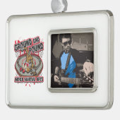 MMA Ground and Pound Verzilverd Kader Ornament (Links)