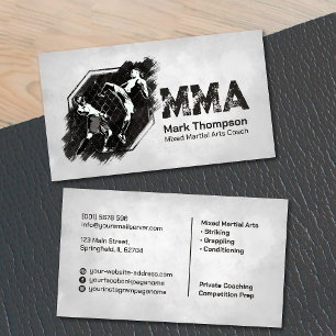 MMA - Mixed Martial Arts Training Visitekaartje