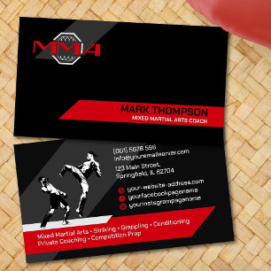 MMA - Mixed Martial Arts Training Visitekaartje