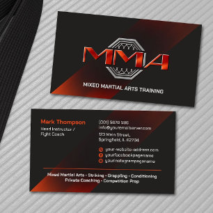 MMA - Mixed Martial Arts Training Visitekaartje