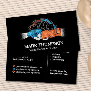 MMA - Mixed Martial Arts Training Visitekaartje