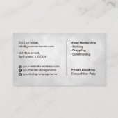 MMA - Mixed Martial Arts Training Visitekaartje (Achterkant)