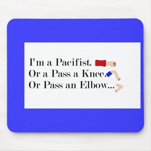 MMA Pacifist Humor Design Muismat (Voorkant)