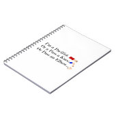 MMA Pacifist Humor Design Notitieboek (Linkerzijde)