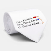 MMA Pacifist Humor Design Stropdas (Opgerold)