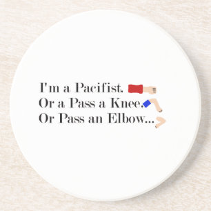 MMA Pacifist Humor Design Zandsteen Onderzetter