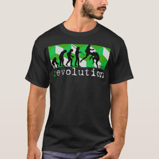 mma ( r ) evolutiegrafiek groene kubus t - shirt