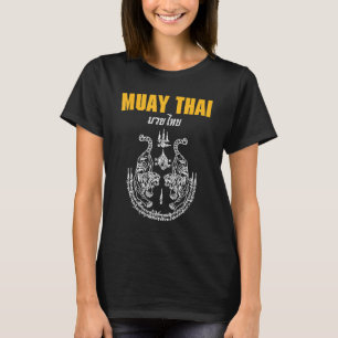 MMA Sak Yant Muay Thai Tattoo Twin Tiger Martial A T-shirt