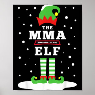MMA-vechter Elf bijpassende gezinsvakantie Cute Sn Poster