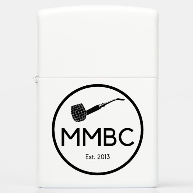 MMBC White Zippo Lighter (Voorkant)