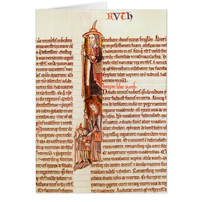 Mme 21 fol.97 Ruth et Boaz, d'une bible (Devant)