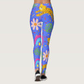 Mme Cheetah Confetti leggings (Dos)