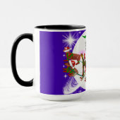 Mme Christmas Moon Père Noël & Weenie Dogs Mug (Gauche)