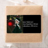 Mme Claus Cookie Étiquettes de adresse de Noël (En situation)