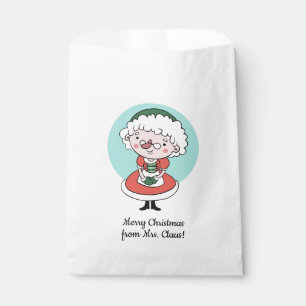 Mme Claus texte personnalisé Sacs de Noël