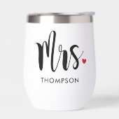 Mme Cœur Moderne Écriture Mariage (Gauche)