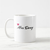 Mme Darcy Mug de fierté et de préjudice (Gauche)