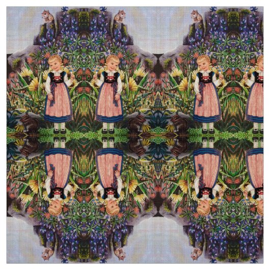 "Mme Elizabeth's" Petit tissu fillette hollandaise (Échantillon)