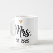 Mme. Env. 2025" Tasse "Fiancée Cœur d'Or" (Devant gauche)