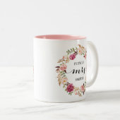 Mme florale rose rustique tasse de planification (Devant droit)