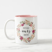 Mme florale rose rustique tasse de planification (Gauche)