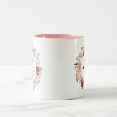 Mme florale rose rustique tasse de planification (Centre)