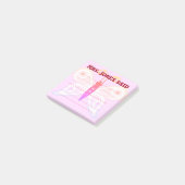 Mme Jones A Dit Pink Post-It Notes (Incliné)