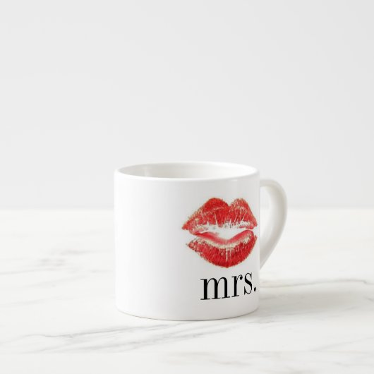 Mme Lipstick Lips : Tasse de café express (Devant droit)