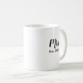 Mme Mariée Établie Tasse de Mariage 2020 (Devant droit)