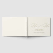Mme & Mme Elegant Calligraphy Cream Foil Mariage (Complet)