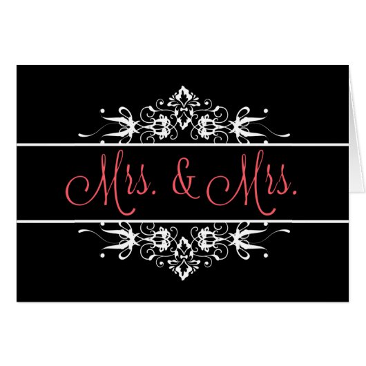 Mme & Mme Mariage ornementale (Devant horizontal)