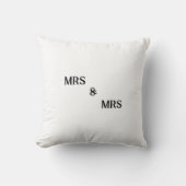 Mme & Mme récemment marié coussin (Recto)