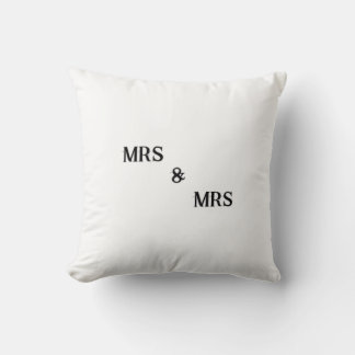 Mme & Mme récemment marié coussin