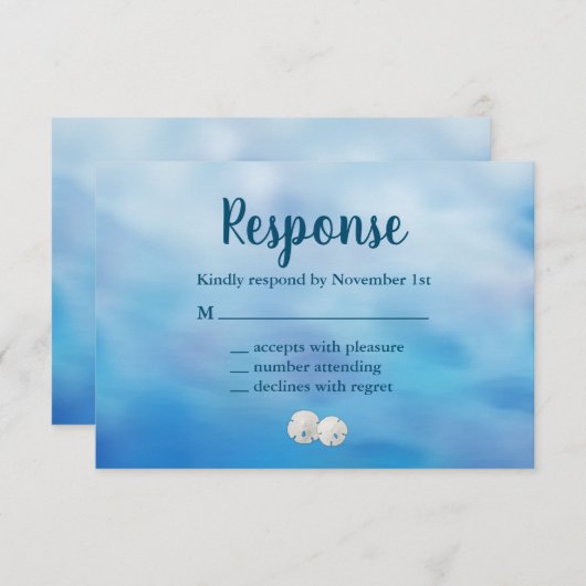 Mme & Mme Sandy Toes RSVP sable dollars (Devant / Derrière)