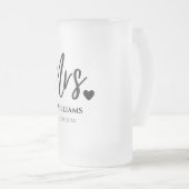 Mme Modern Stein Bride Beer Mug : Cadeau Mariage (Devant droit)