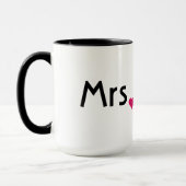 Mme mug au coeur d'amour rouge (Gauche)
