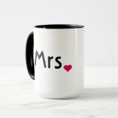 Mme mug au coeur d'amour rouge (Devant gauche)