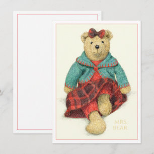 MME. OURS 4.5x6.25 Carte Plate