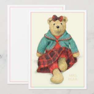 MME. OURS Carte plate 5.5x7.5