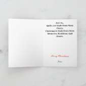 Mme Père Noël avec la carte de voeux de Noël (Intérieur)