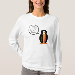 Mme Pingouin parlant Belge T-shirt personnalisé po