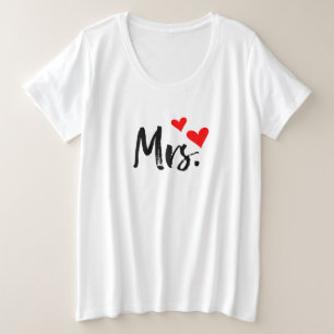 Mme T-Shirt - Jolie femme au coeur rouge