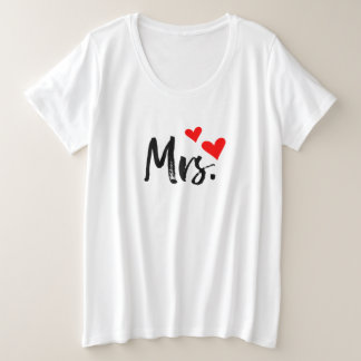 Mme T-Shirt - Jolie femme au coeur rouge