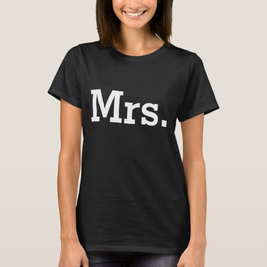 Mme t-shirts pour la mariée et la femme (Devant)
