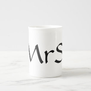 Mme tasse de café de porcelaine tendre