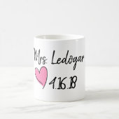 Mme tasse nuptiale de douche (Centre)