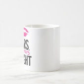 Mme tasse toujours droite de lèvres (Centre)