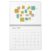 Mmilieu du siècle moderne #3 Calendrier d'art rétr (Jan 2027)