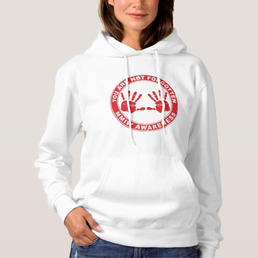 Mmiw Clothing Missing Murfied Indigenous Women AW Hoodie (Voorkant)